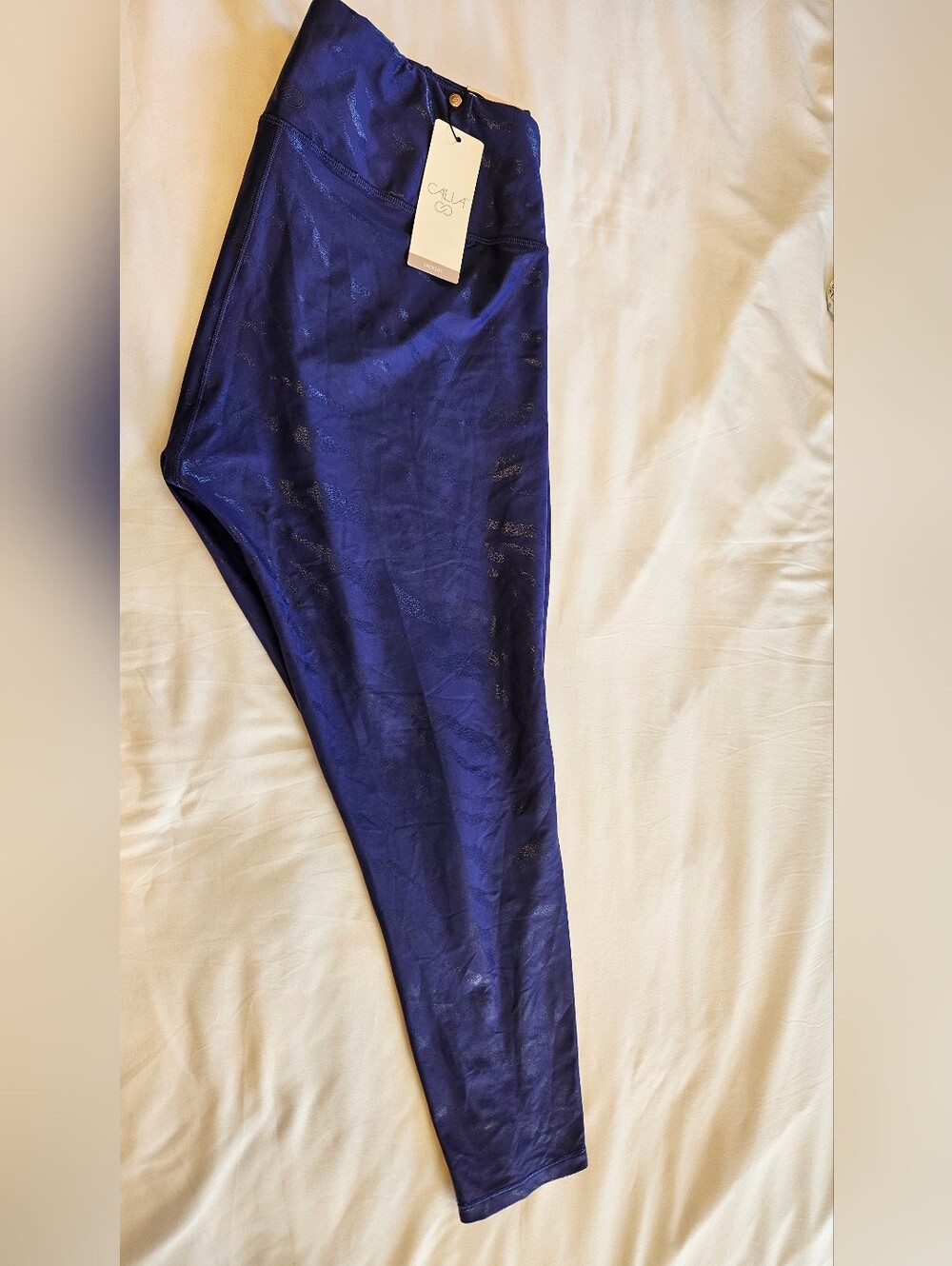 Calia Energy Collection High Rise Legging - Foil Navy- Size 1X - Picture 8 of 9